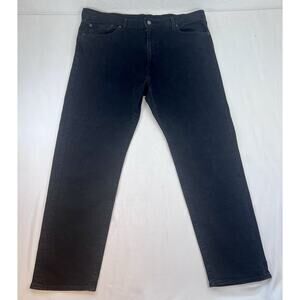 Levi’s 502 Premium Jeans Men’s W40 L32 Black Dark Wash Straight Taper Denim